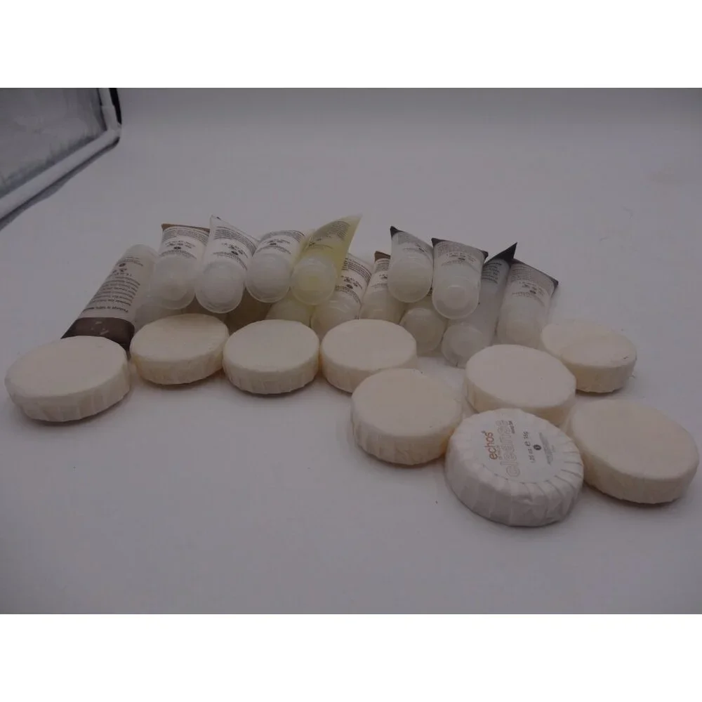 Echos of Nature 25 Pieces Lotion  1.25 oz Soap sealed travel size 1.5 oz Shampoo